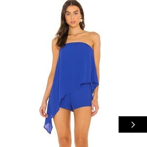 Jolie Superdown romper in colbat blue. Size medium. Worn once!